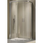 SanSwiss Top-Line S kabina prysznicowa 90 cm półokrągła srebrny połysk/szkło przezroczyste TLSR550905007
