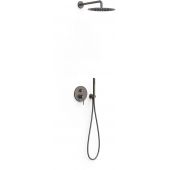 Tres Study Exclusive zestaw prysznicowy podtynkowy grafitowy 26238004GR