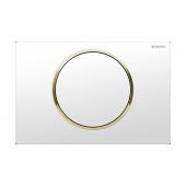 Geberit Sigma10 przycisk spłukujący przedni biały/złocony/biały 115.758.KK.5