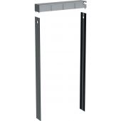 Geberit Monolith zestaw pokrywy i okładziny bocznej do modułu sanitarnego czarny chrom/aluminium szczotkowane 131.191.00.1