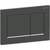 Geberit Omega20 przycisk spłukujący do WC czarny mat/chrom błyszczący 115.080.14.1