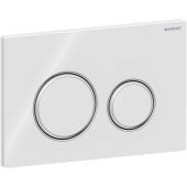 Geberit Sigma50 przycisk spłukujący do WC chrom błyszczący-biały 115.884.SI.1