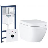 Grohe Euro Ceramic zestaw podtynkowy stelaż 5w1 z miską WC i deską wolnoopadającą (38827000, 39554000)