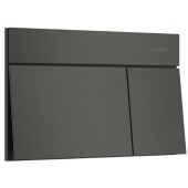 Hansgrohe Element E przycisk spłukujący do WC czarny chrom szczotkowany 66003340