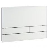 Kronenbach Plantec 2.0 Cube 60 przycisk spłukujący do WC szkło białe/chrom mat KB1126031904
