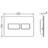 Tece Solid przycisk spłukujący chrom połysk 9240431