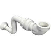 Actima syfon do umywalki rurowy biały INNL.1219.SET.WH