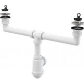 Alca syfon zlewu dwukomorowego A449-DN50/40