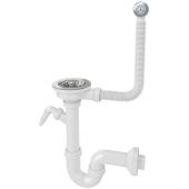 Laveo syfon do umywalki rurowy biały OKS_223T