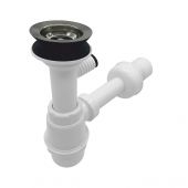 Oltens Harkan syfon umywalkowy butelkowy z sitkiem metalowym 02104000