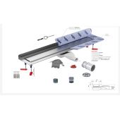 Wiper New Invisible odpływ liniowy 120 cm stal 500.0804.00.120