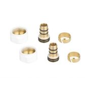 Luxrad Duo złączki zacikowe pex 2 szt biały PDD9003