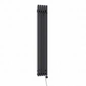 Oltens Stang (e) grzejnik elektryczny 180x26 cm czarny mat 55117300
