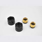 P.M.H. złączki zaciskowe do rury z miedzi czarny mat M15B4024