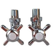 Imers Retro zawór grzejnikowy chrom A00343