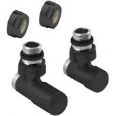 Sapho Compact Black zestaw przyłączeniowy czarny CP5115BS