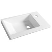 Aqualine Zoran umywalka 45x27,5 cm prostokątna meblowa biała 4045