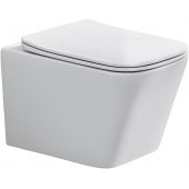 Comad Wall Hung Toilet miska WC z deską wolnoopadającą wisząca bez kołnierza biały połysk WALL HUNG TOILET WHITE ( E-1060A )