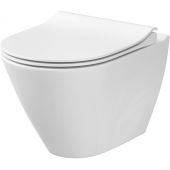 Cersanit City Oval New miska WC wisząca bez kołnierza CleanOn biała K35-025