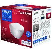 Duravit D-Neo Compact miska WC wisząca Rimless z deską sedesową wolnoopadającą biała 45870900A1
