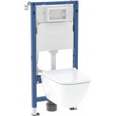 Geberit Duofix Basic Smyle Square zestaw WC stelaż z miską i deską 118.348.00.3