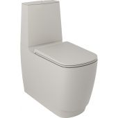 Kludi Resa S miska kompakt WC ze spłukiwaniem wirowym jasny szary mat 27WCB01O2