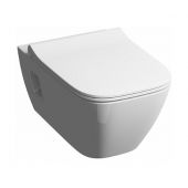 Zestaw Koło Modo Rimfree miska WC wisząca z deską wolnoopadającą Slim biała (L33120000, L30115000)