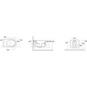 Kerasan Nolita miska WC wisząca zielony mat 531411