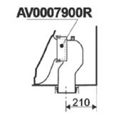 Roca kolanko do odpływu pionowego AV0007900R