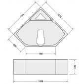 Duravit D-Code nośnik styropianowy do wanny 790476000000000