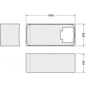 Duravit Starck nośnik styropianowy do wanny 791439000000000