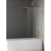 New Trendy Eventa Gold Shine parawan nawannowy 80 cm złoty połysk/szkło przezroczyste EXK-4895-WP