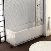 Zestaw Ravak Chrome wanna 160x70 cm ze stelażem i kompletem odpływowo-przelewowym chrom (C731000000, GPX2240015, X01305)