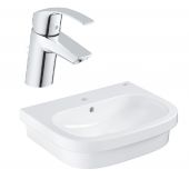 Zestaw Grohe Euro Ceramic umywalka z baterią stojącą Eurosmart New (39337000, 33265002)