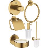 Grohe Essentials zestaw akcesoriów łazienkowych brushed cool sunrise (40364GN1, 40367GN1, 40374GN1, 40365GN1, 40369GN1, 40394GN1)