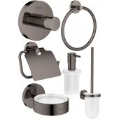 Grohe Essentials zestaw akcesoriów łazienkowych hard graphite (40364A01, 40367A01, 40374A01, 40365A01, 40369A01, 40394A01)