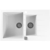Alveus Cadit 70 zlewozmywak 79x50 cm Granital biały 1131357
