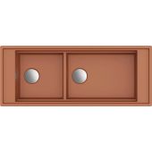 Elleci Mixology zlewozmywak granitowy 114x46 cm Clay LKM59083FIXCI
