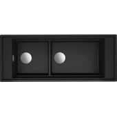 Elleci Mixology zlewozmywak granitowy 114x46 cm Black LKM59086FIXCI