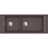 Elleci Mixology zlewozmywak granitowy 114x46 cm Cocoa LKM59087FIXCI