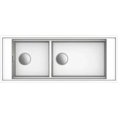 Elleci Mixology zlewozmywak granitowy 114x46 cm White LKM59096FIXCI
