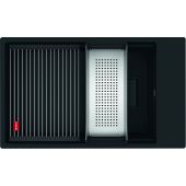 Franke Kanon KNG 110-62 zlewozmywak granitowy 76x46 cm czarny 125.0721.161