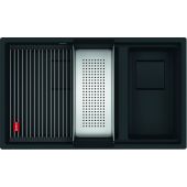 Franke Kanon KNG 160-46-21 zlewozmywak granitowy 76x46 cm czarny mat 125.0721.162