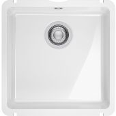 Franke KubusX zlewozmywak ceramiczny 40,5x40 cm biały połysk 126.0738.286