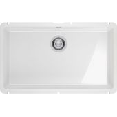 Franke KubusX zlewozmywak ceramiczny 70,5x40 cm biały połysk 126.0738.294