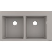 Hansgrohe S 51 zlewozmywak granitowy 86x49 cm szary/grafitowy/onyx 43316380