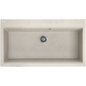 Laveo Tau zlewozmywak granitowy 90x50 cm beżowy SBT4109