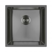 Oltens Stalvask zlewozmywak stalowy 1-komorowy 44x44 cm czarny 71100300