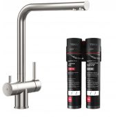 Zestaw Teka Uni bateria kuchenna do filtra wody stojąca inox z filtrem podzmywakowym (116030084, 118510001)