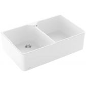 Viileroy & Boch Farmhouse 80 zlewozmywak 80x50 cm nablatowy prostokątny stone white 638001RW